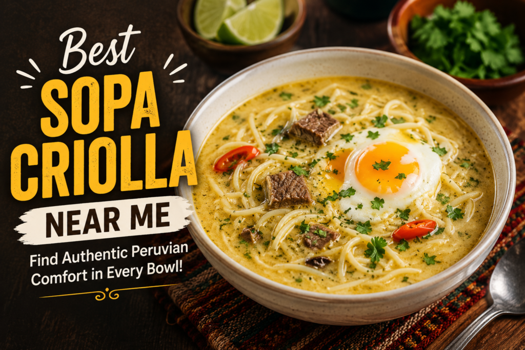 Best Sopa Criolla Near Me