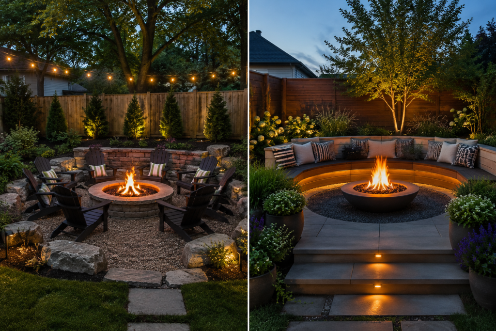 backyard fire pit ideas landscaping