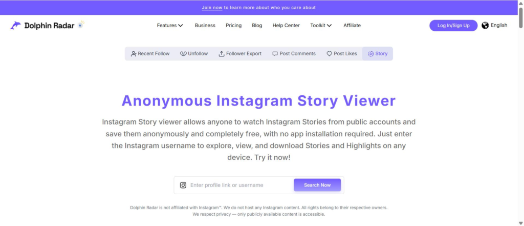 dolphin radar story viewer